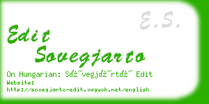 edit sovegjarto business card